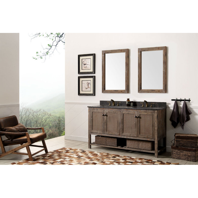 Ensemble de meuble-lavabo double 60 po Aamna