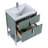  Serenity Modern Bathroom Vanity with White Ceramic Top-1641283028-1641283038