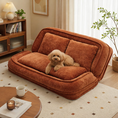 Double Human Dog Bed,Lazy sofa ,5 Adjustable Position,2 Seat,Chenille