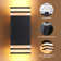 Janeth 9.8'' H Integrated LED Square Up Down Wall Light Outdoor Waterproof