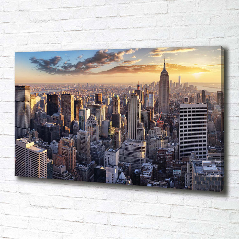 New York Bird Flight - Wrapped Canvas Print