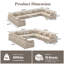 Upholstered U-shaped Symmetrical Sectional -1704755797