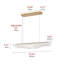 Luminaire suspendu linéaire en or 3000K