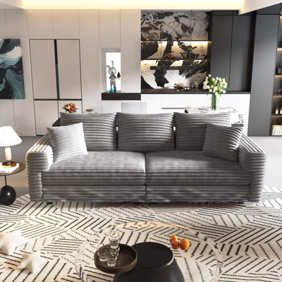 Canapé 82,7 po en velours côtelé 82,7 po