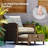 5-Piece Wicker Patio Conversation Set Outdoor Seating Group with Ottoman-281419619-358851209