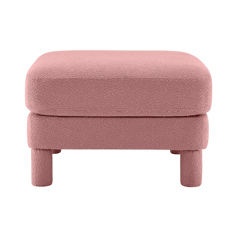 Repose-pieds en polyester, Rose