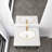 Modern Luxury Wall-mounted Vanity With 30" Solid Surface Top And Oval Clear Glass Vessel Sink-103554943