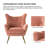 Avianna 29.25'' Wide Tufted Velvet Wingback Chair-1150443703