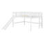 Lit mezzanine en bois massif avec glissade et échelle-582495825