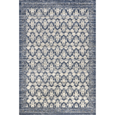 Tapis d'intérieur / extérieur géométrique lavable à la machine Chaya