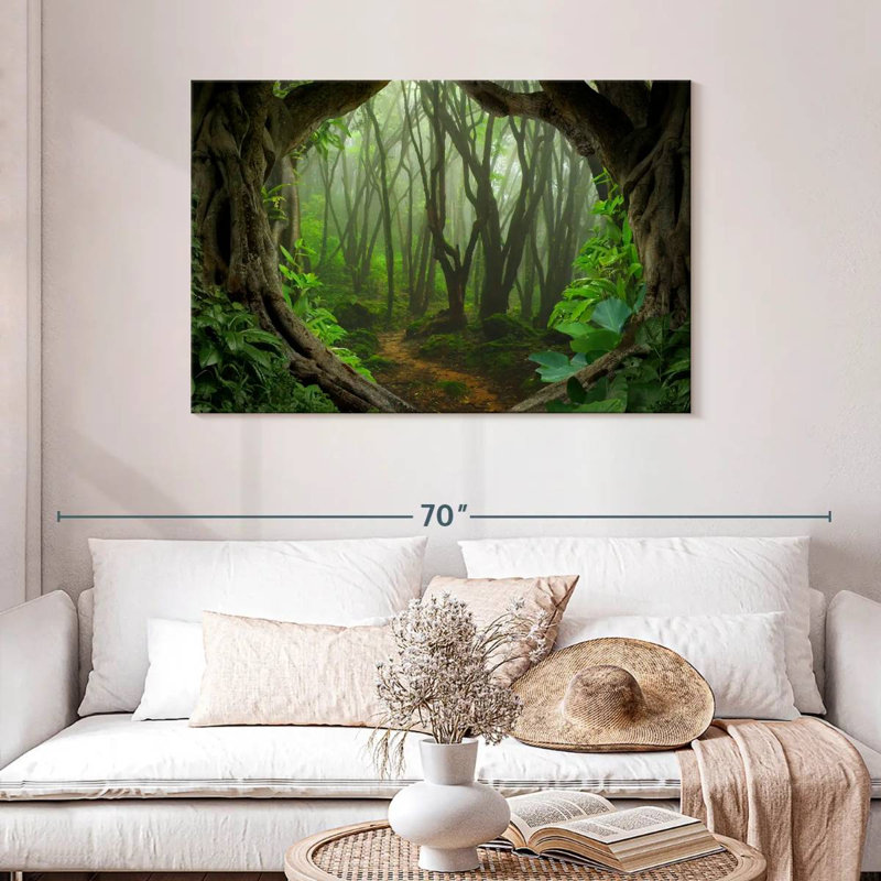Jungle brumeuse d'Alvord en Asie, H 30 po x l 45 po