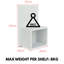 Tamiah Set of 2 Floating Wall-Mounted Open Bedside Tables, Compact-1469995320
