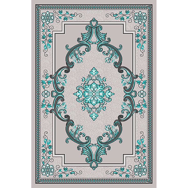 Tapis bleu sarcelle Ramsel, Rectangle 2 pi 6 po x 4 pi