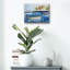  «Mooring Basin» par Curt Crain, art mural en verre acrylique, 16 po x 12 po