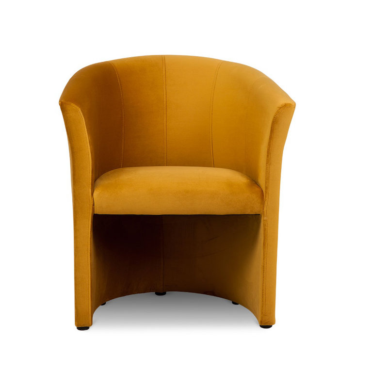 Oakengates Velvet Armchair, Mustard