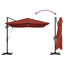 Roma Parasol with LED Strip Lights Aluminium and Polyester Garden Shade-515771279-515771274
