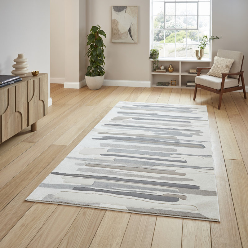 Taylani Rectangle Geometric Washable Area Rug, Rectangle 80 x 150 cm