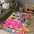 Colorful Bohemian Printed Rug Made of Soft Non Woven Material Ideal for Adding a Vibrant Touch to Any Room Setting-125782477