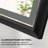 Matte Black Aluminium Framed Led Bathroom Mirror,wall Mounted Lighted Vanity Mirror-103558523