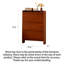 Armoire à chaussures 3 portes Mid-Century