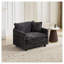Canapé modulaire à siège simple Cloud - Chenille noire-129098441