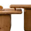 Ensemble de tables basses carrées de style rétro (ensemble de 2)-1031658020