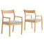 Ensemble de 2 chaises de salle à manger en tissu Solara-105770583-105770581