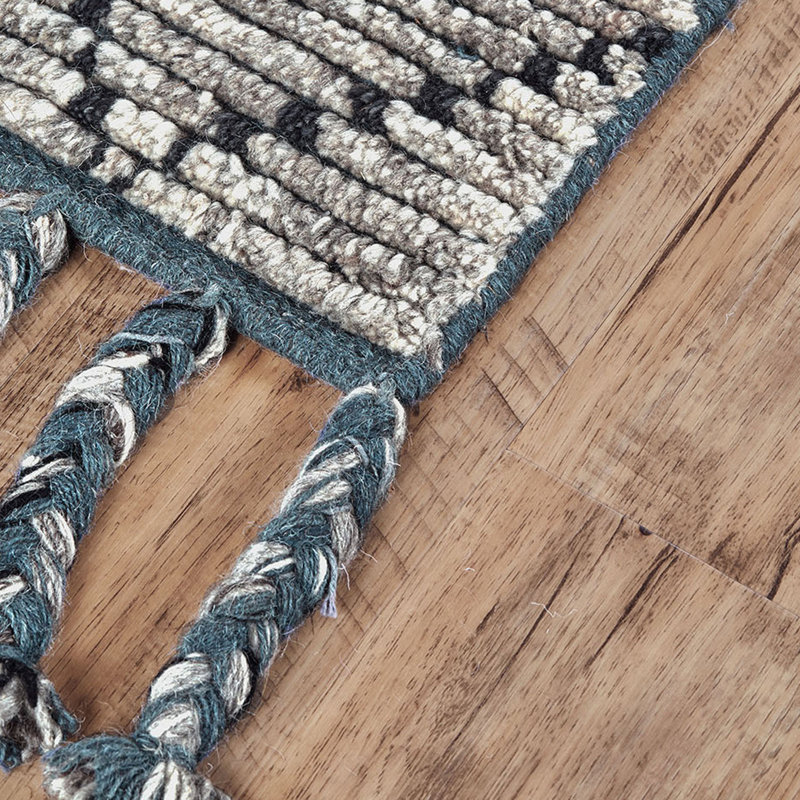 Masham Wool Geometric Indoor Rug, Rectangle 9'6" x 13'6"