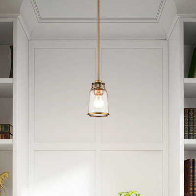 Luminaire suspendu cylindrique simple à 1 lumière Derrick