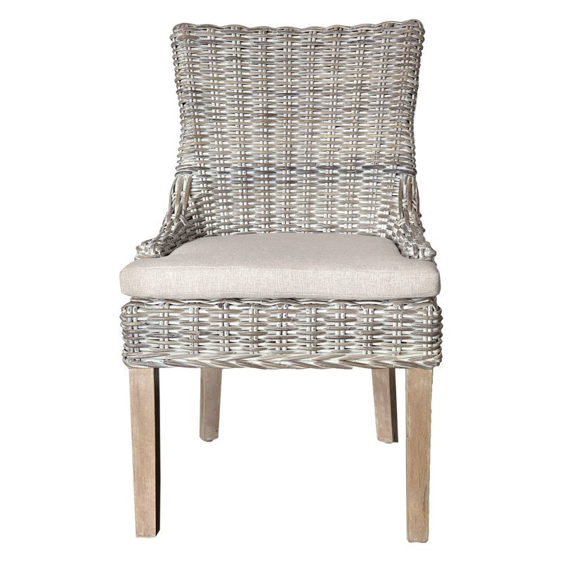 Chaise avec accoudoirs Lundeen, Taupe