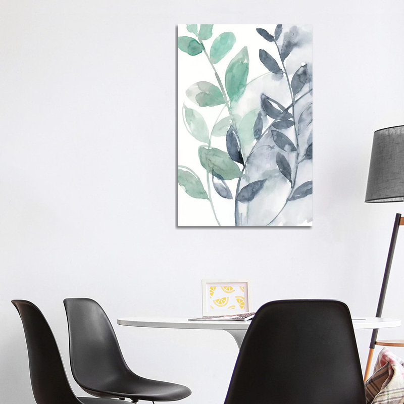 Water Flow Leaves I by Jennifer Goldberger - Wrapped Canvas Print, 101.6 cm H x 66.04 cm W x 1.91 cm D