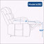 Fauteuil inclinable Power Lift avec double moteur et fonction de massage thermique-654192771