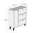 Stylish Shoe Cabinet with 3 Drawers, White, 35.4 x 41.3 x 13.8 inches | 100% Melamine Coated Particle Board, Thickness: 0.7 inches | Versatile Storage with Wall-Mount Option, Perfect for Bohemian Home Decor-1548897157