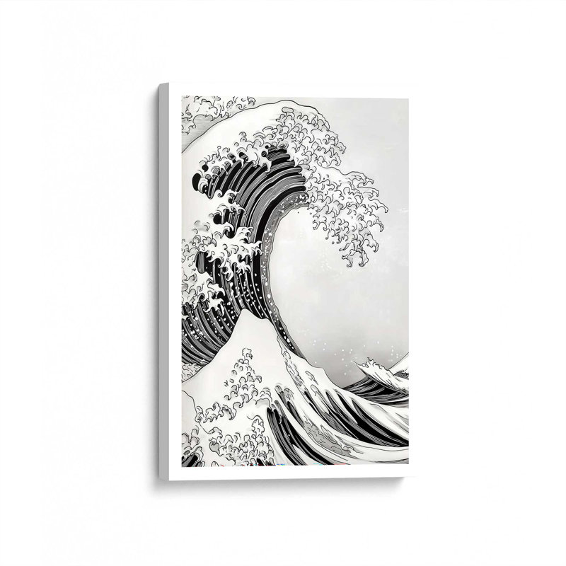 Shadowed Currents Wrapped Canvas, 18" H x 12" W, Stretched Canvas