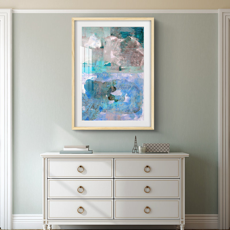 Impasto IV -Framed Print, Natural, 28.5" H x 20.5" W