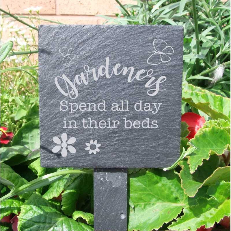 Kirbyville Stone Plants & Flowers Garden Sign