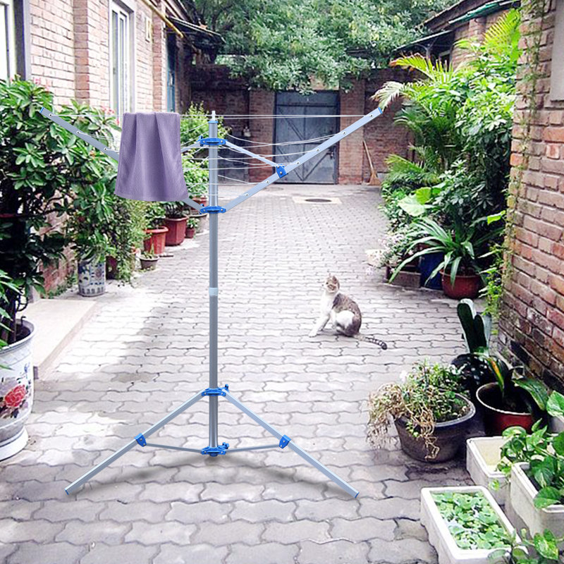 Clothesline Ideas Best Rotary Washing Line For Small Garden Base