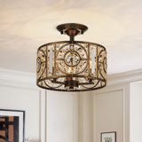 Plafonnier semi-encastré 3 lumières Jayrin