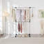 Adjustable Rolling Clothing Rack-343035968
