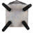 Magnesium Oxide Greek Planter With Legs - 22.4" Height Gray Decorate Patio And Entryway 11.4" X 13" For Interior Beauty