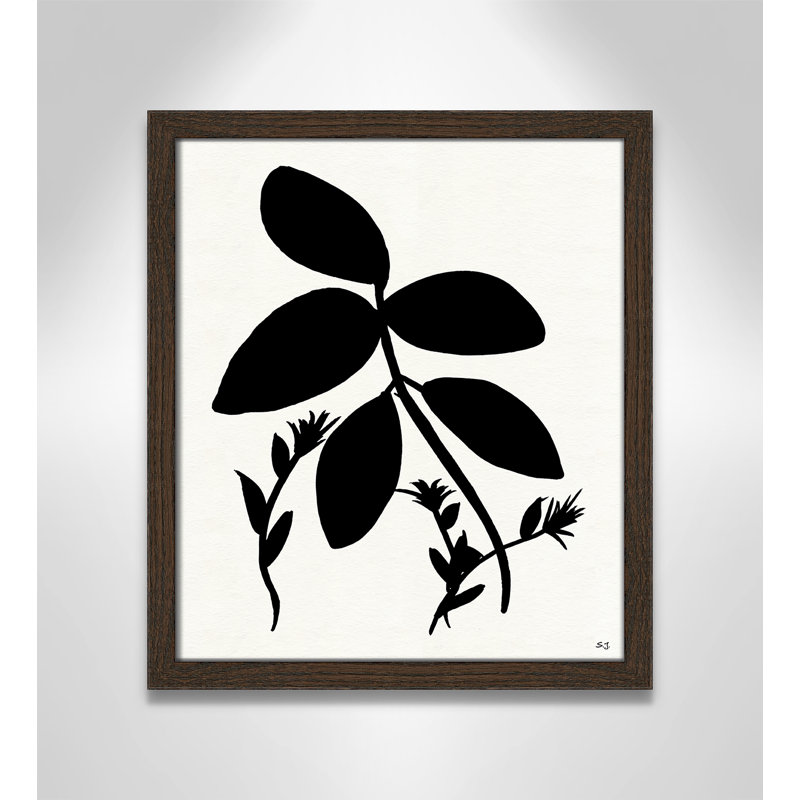 «Athis Silhouette Garden II» par Susan Jill - cadre photo, impression sur papier, H 15 po x l 13 po x P 0,75 po