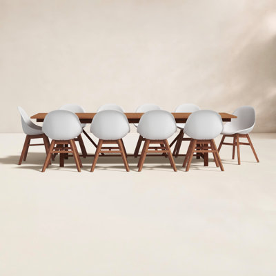 Anautica 118" Eucalyptus Patio Dining Set