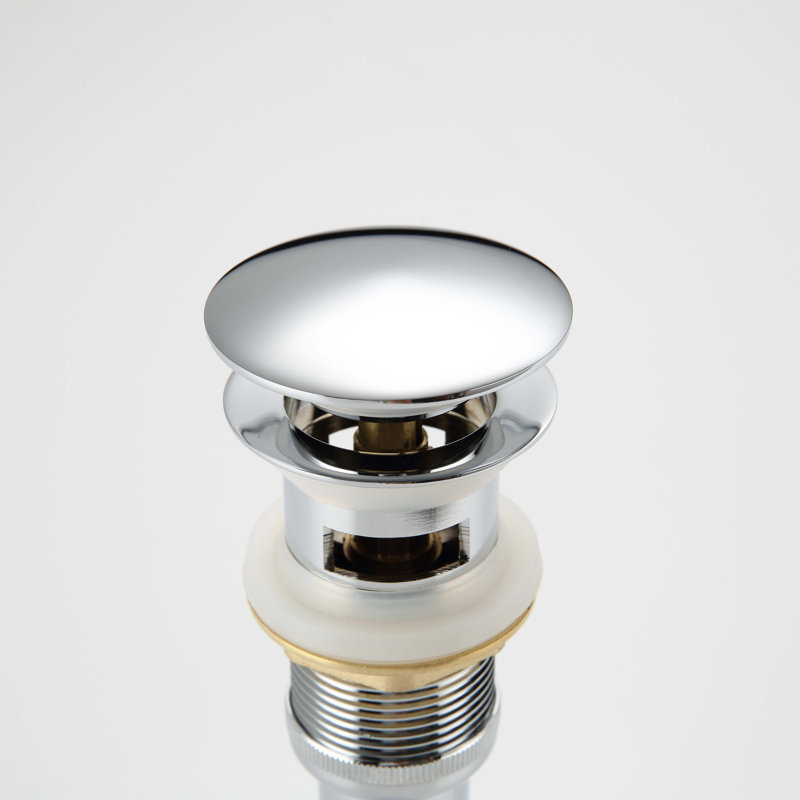 Single-Hole Bathroom Faucet with Drain Assembly, Chrome