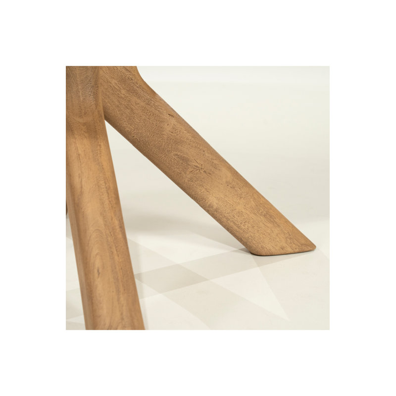 Tycho Round Solid Wood Dining Table, Natural