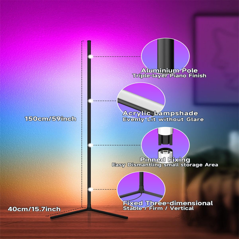150cm LED Column Floor Lamp
