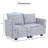 Ovey Modern Loveseat Sofa with Extendable Design & Soft Comfortable Seating-357525304