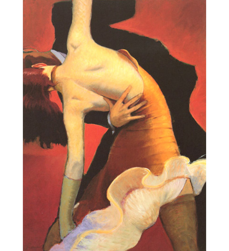 La robe dorée, H 24 po x l 18 po