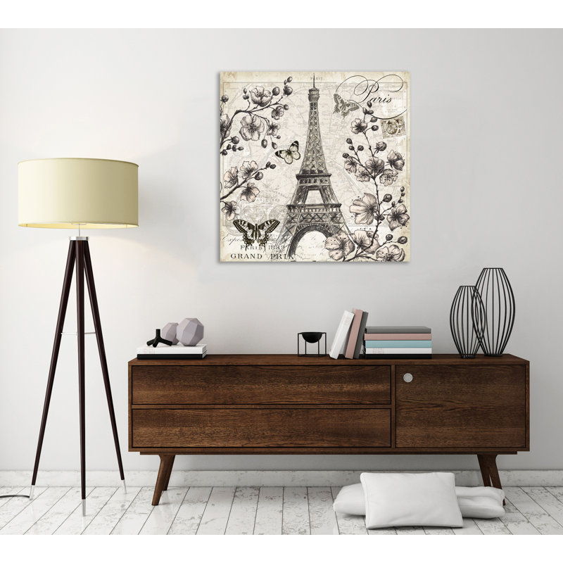 «Paris in the Springtime: Eiffel Tower», impression sur toile tendue, H 12 po x l 12 po