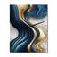 Abstract Geode Waves I - Horloge murale abstraite moderne-743673885