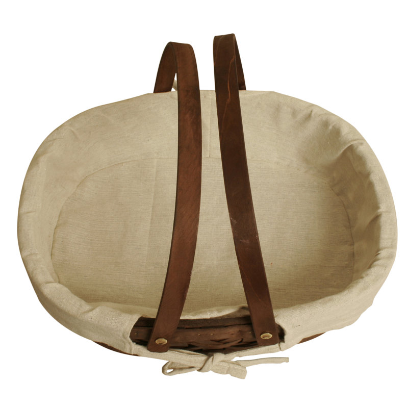 August Grove® Solid Wood Decorative Basket, 3.5" H x 15" W x 11" D